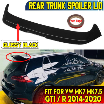 For VW Golf7 MK7 MK7.5 GTI R 2014~2020 OS Style Rear Trunk Roof Spoiler Wing Lip