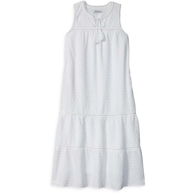 

Tommy Bahama Женское белое хлопковое длинное дневное платье миди  BHFO 0458, Белый