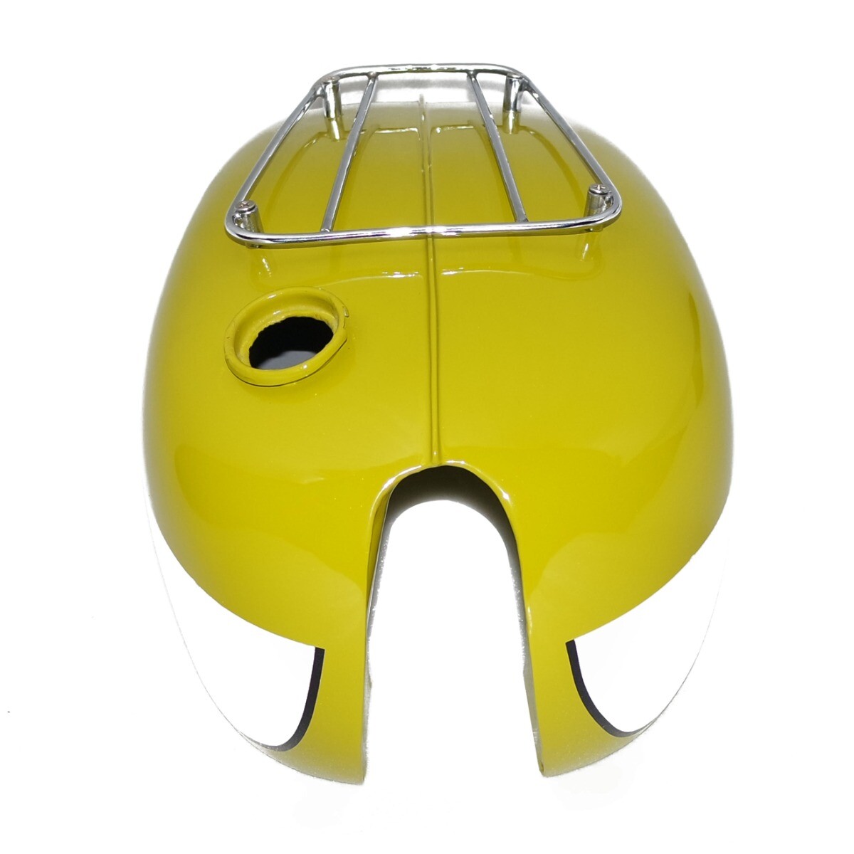 Fits Triumph T120 Bonneville Yellow Painted 3.5 Gallon Fuel Tank With Parcel Rack 