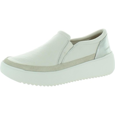 Vionic Womens Kearny White Leather Loafers Shoes 6.5 Medium (B,M) BHFO 8513
