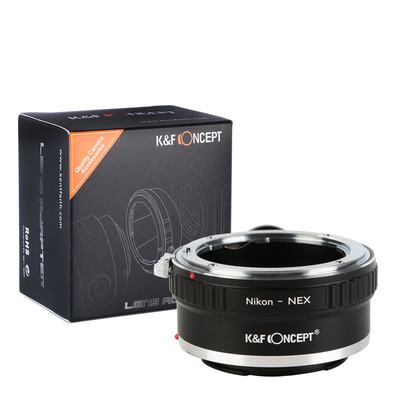 K&F Concept adapter with tripod for Nikon F mount lens to Sony E mount NEX A7II