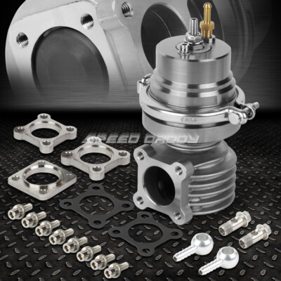 УНИВЕРСАЛЬНЫЙ ВНЕШНИЙ ТУРБОКОМПРЕССОР ДИАМЕТРОМ 46 ММ НА 6 ФУНТОВ / кв. ДЮЙМ С БОЛТОВЫМ КРЕПЛЕНИЕМ + ПРУЖИНА СЕРЕБРИСТОГО ЦВЕТА