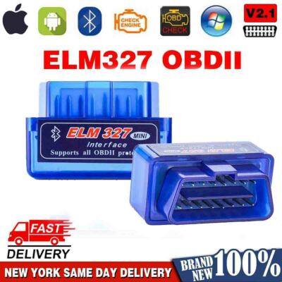 ELM327 OBD-II Bluetooth OBD2 Scanner, Trip-Logger and Vehicle Data Monitor Reade