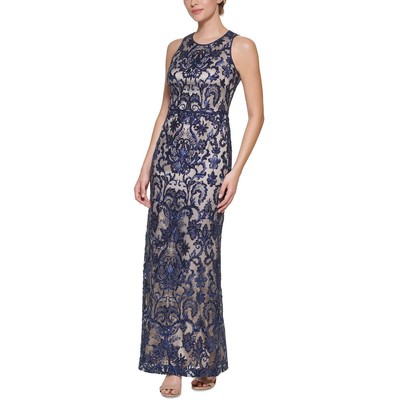

Женское вечернее платье темно-синего цвета с вышивкой Vince Camuto  BHFO 9937, Navy