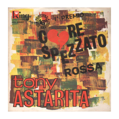 Tony Astarita Vinyl 7'' 45 RPM Core Spezzato / Red / AFK56082 New