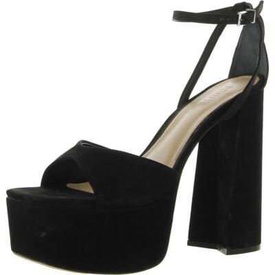 

Женские туфли Schutz Aryia черные на каблуке на платформе 8,5 средний (B,M) BHFO 5174, Nubuck/black