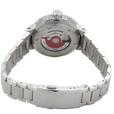 Pre-owned Oris Aquis Automatic 36.5mm Green Dial Watch 01 733 7770 4157-07 8 18 05p