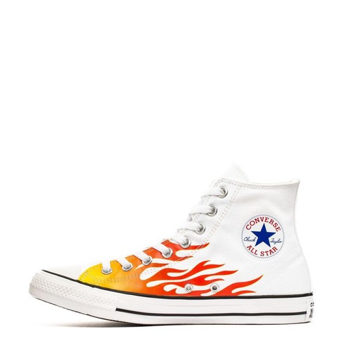 Converse Chuck Taylor All Star Hi Flames White Red Yellow