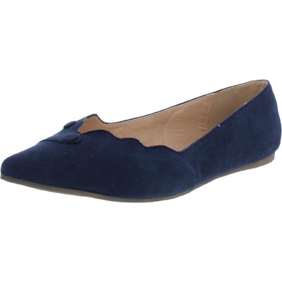 

Journee Collection Женские темно-синие туфли на плоской подошве с острым носком 6 Medium (B,M) BHFO 2992, Navy
