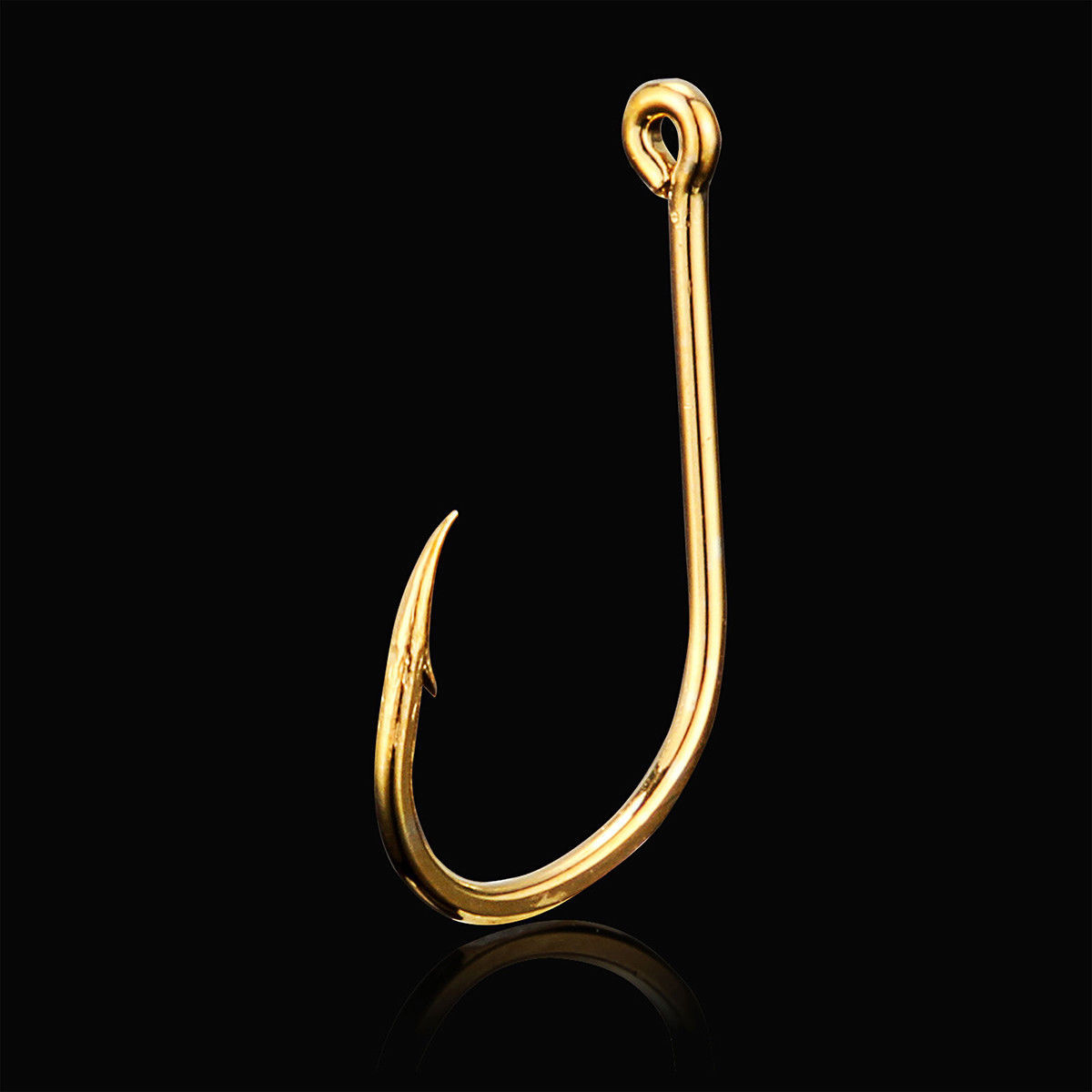 Gold 500Pcs/Lot Fishing Hooks High Carbon Steel Sharpened Fishing Hook