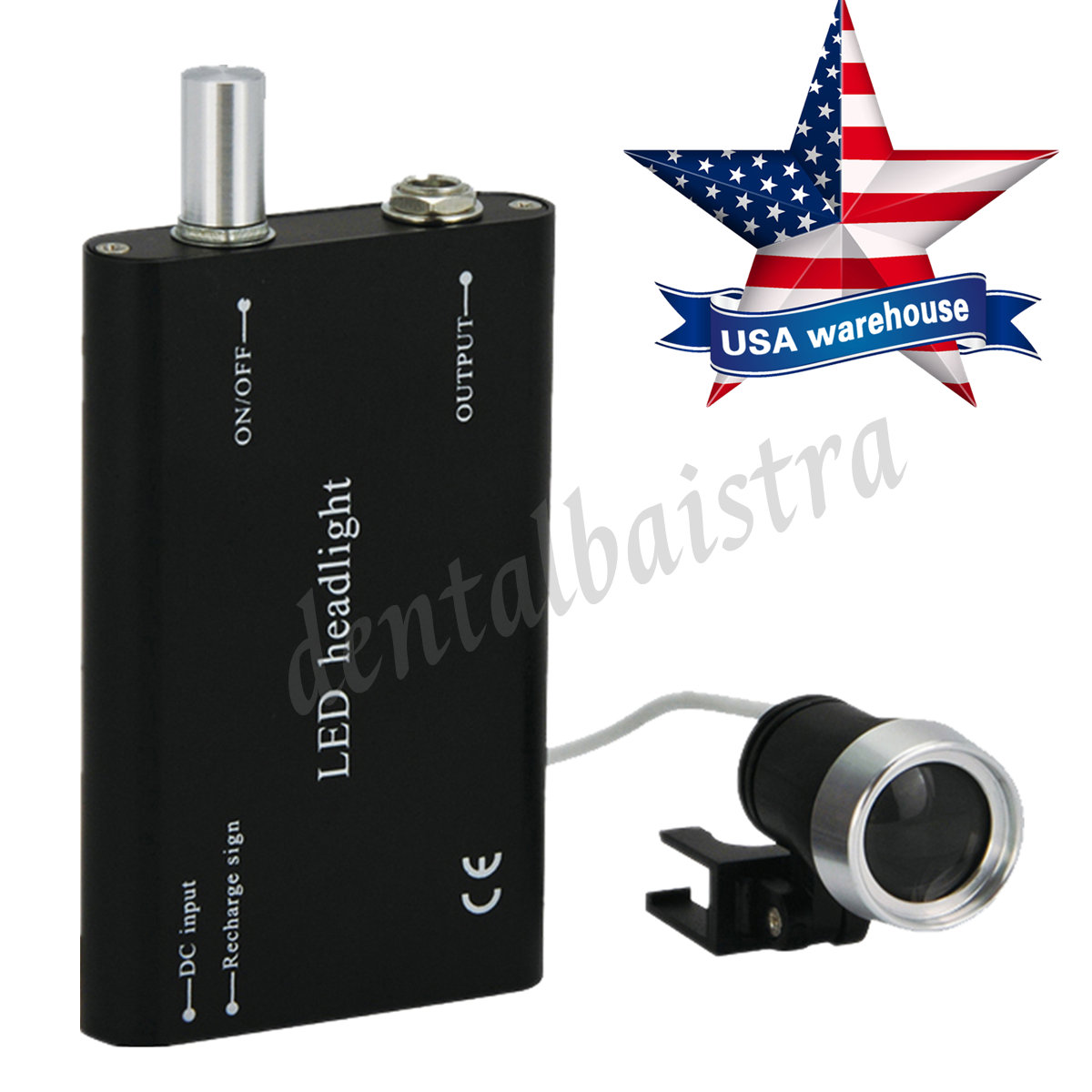 USPS !!! Dental Medical LED Head Light Rechargeable Battery Portable Headlight