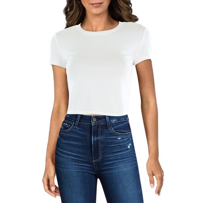 

Женская однотонная повседневная футболка цвета слоновой кости Derek Heart  BHFO 3798, Цвет слоновой кости