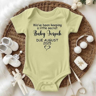Body personalizado bebé 2025 anuncio de embarazo familia bebé