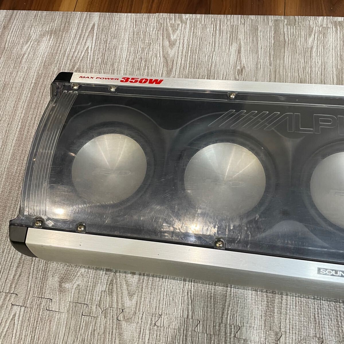 【mercyさま専用】車載用サブウーファー350W アルパインSWE-1900 ALPINE SWE-1900 Powered Sub Woofer Max 350W Car Stereo Audio