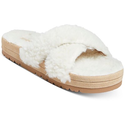 

Женские сандалии Jack Rogers Lexi Faux Fur Comfort Slip On Slide Sandals Shoes BHFO 2614, Natural, Lexi