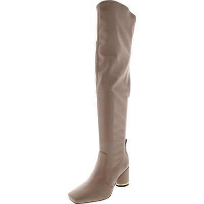Женские ботфорты Franco Sarto Pisa темно-серого цвета выше колена 6 Medium (B,M) BHFO 9885