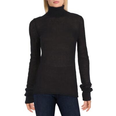

Helmut Lang Женская черная вязаная уютная пуловерная водолазка  BHFO 8522, Черный