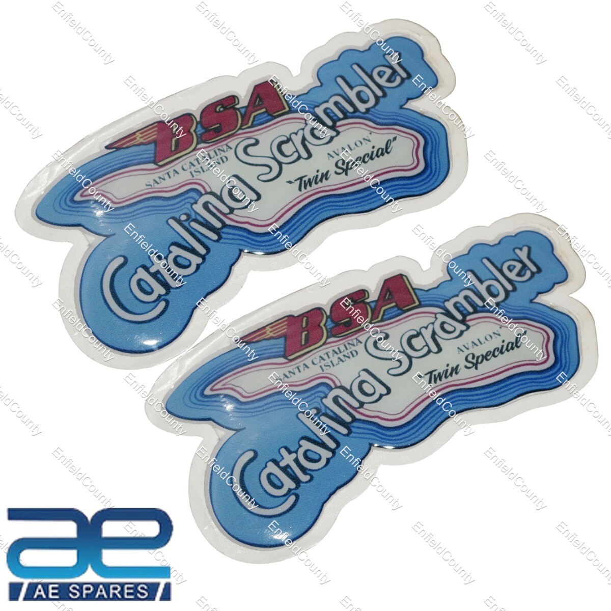 BSA Goldstar Catalina Scrambler Gas Petrol Fuel Tank Top Sticker Decal  