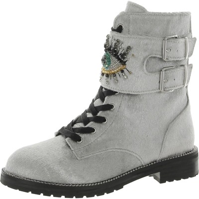 Женские ботильоны Kurt Geiger London Sutton Eye серебристого цвета 9.5 Medium (B,M) 0726