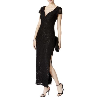 

Женское вечернее платье с черным кружевом Connected Apparel  BHFO 2348, Черный