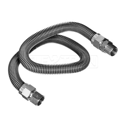 Highcraft GUHD-TT14-72G Gas Line Hose 3/8'' O.D. x 72'' Length with 1/2 in. FIP