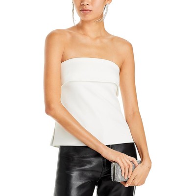 Milly Womens Tuala Cady White Sleeveless Party Strapless Top M BHFO 3565