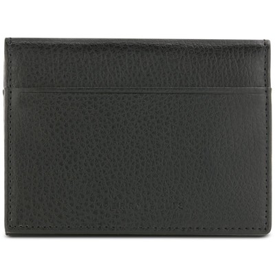 Perry Ellis Portfolio Mens Uptown Черный футляр для визитных карточек с галькой O/S BHFO 3624
