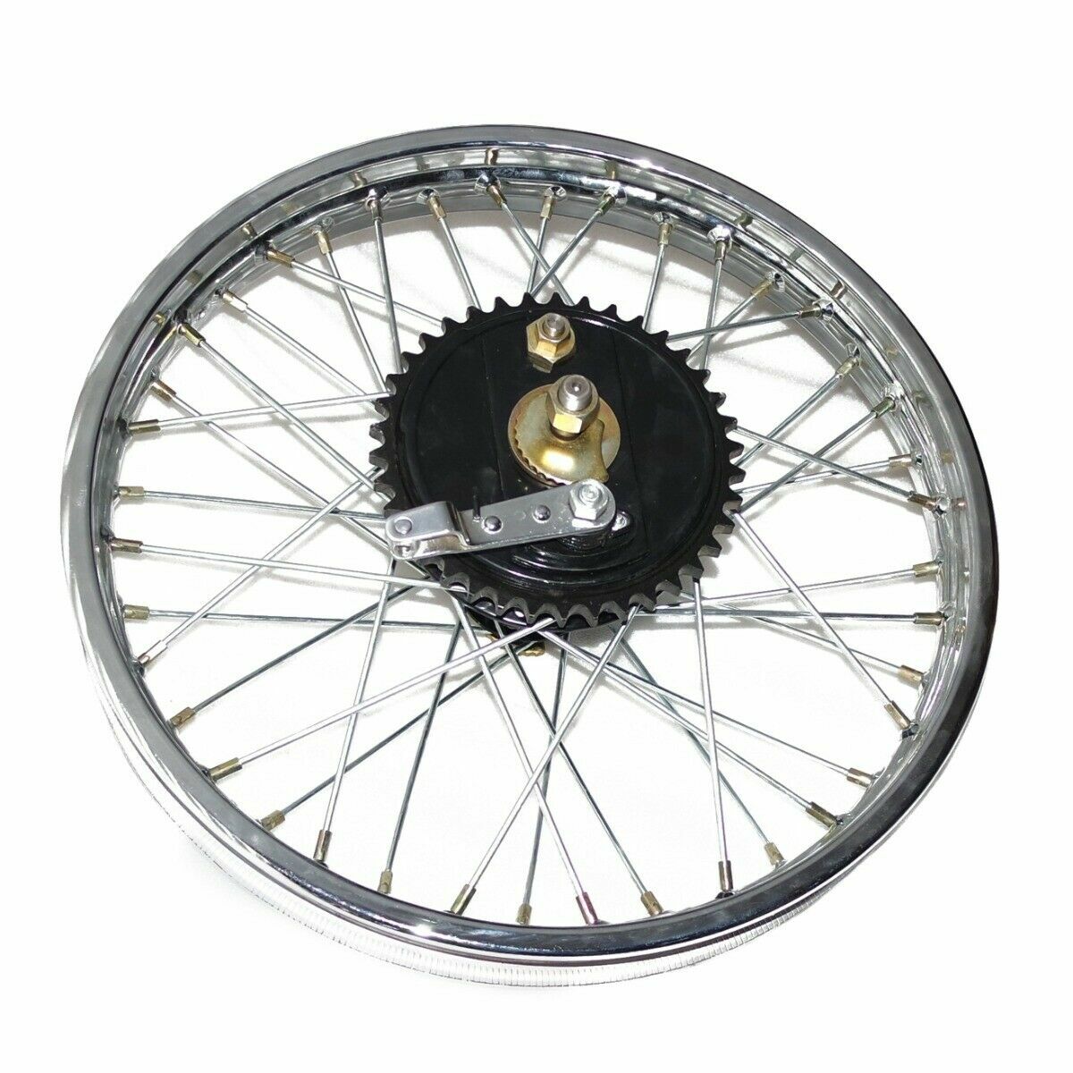 Fits Royal Enfield BSA Rear Wheel Rim 19'' Complete + Spoke Half + Hub 