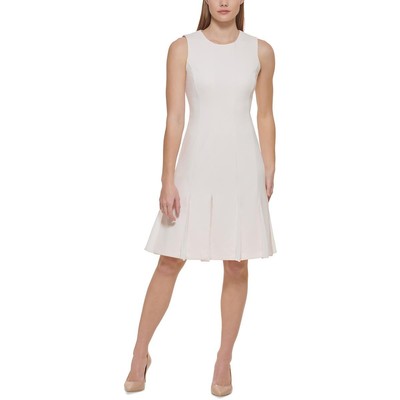 

Женское розовое платье-футляр без рукавов до колен с воланами Calvin Klein  BHFO 6849, Blossom