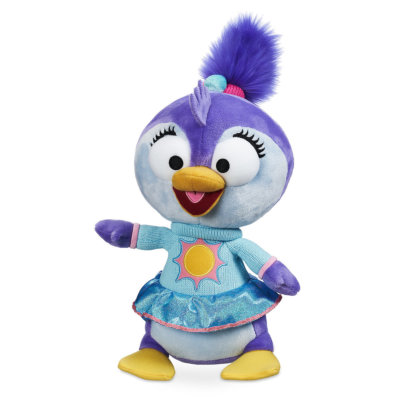 DISNEY STORE MUPPET BABIES SUMMER PLUSH 13'' H PENGUIN IN SWEATER WITH SUN ON IT