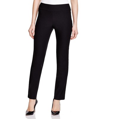 Женские брюки Nic + Zoe Womens Wonderstretch черного цвета с прямыми штанинами Petites 16P BHFO 0994