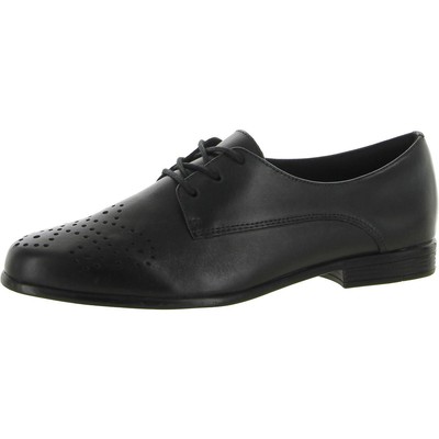 Женские оксфорды Trotters Livvy из черной кожи, 5 средних размеров (B,M) BHFO 2575
