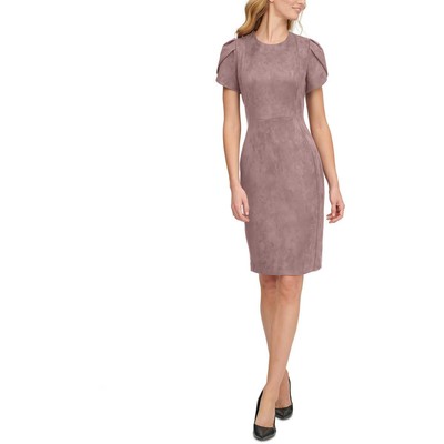 

Женское платье-футляр до колена из искусственной замши Calvin Klein BHFO 6228, Cocoa