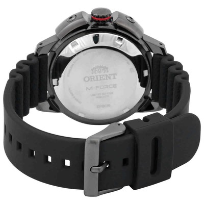 Pre-owned Orient M-force Ac0l Le Automatic Red Dial Men's Watch Ra-ac0l09r00b