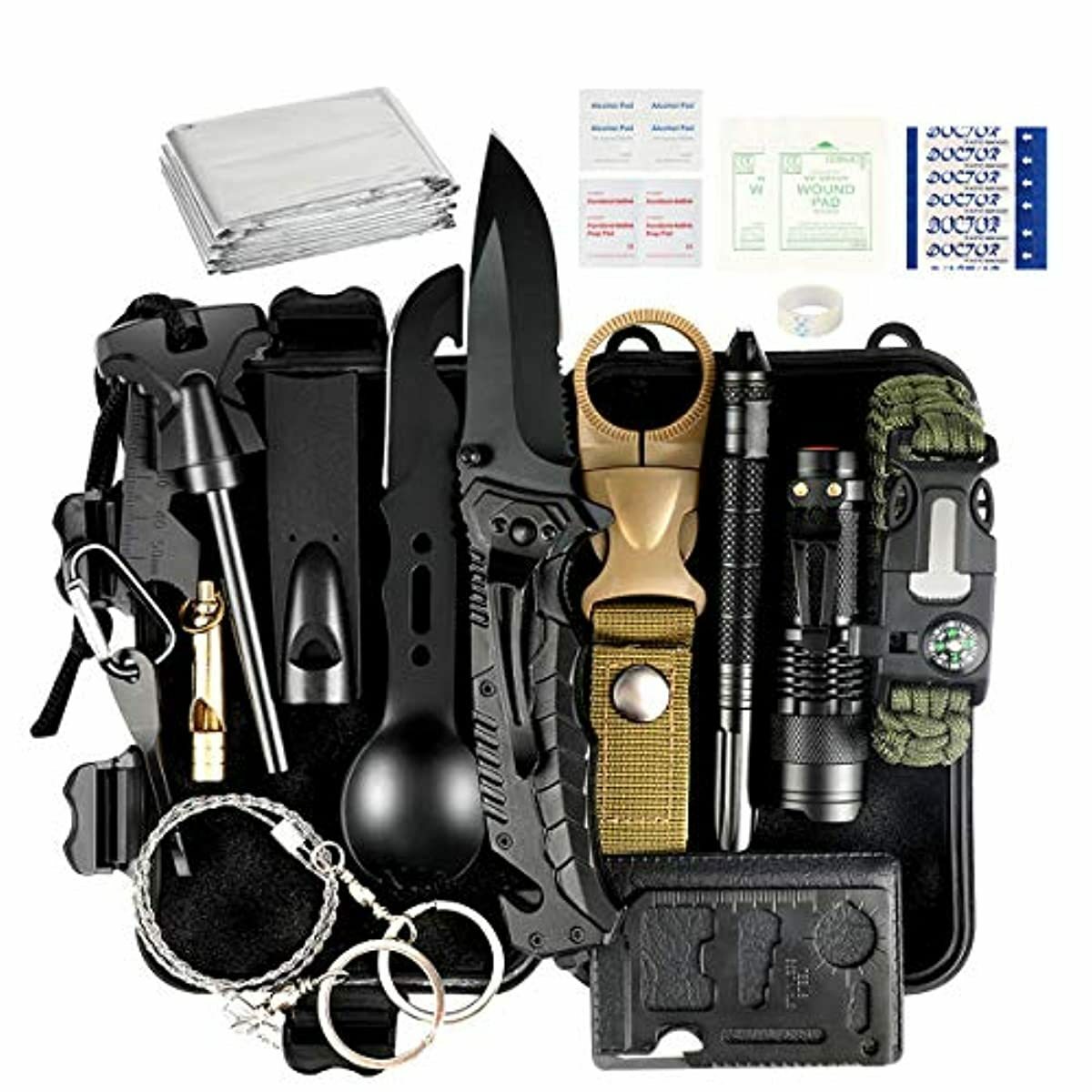 35 in 1 Emergency Survival Tool Kit Men Cool Gadget Outdoor Camping