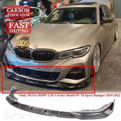 For BMW G20 M340i 330i 2019-2022 GT Style Carbon Fiber Front Bumper Lip Splitter