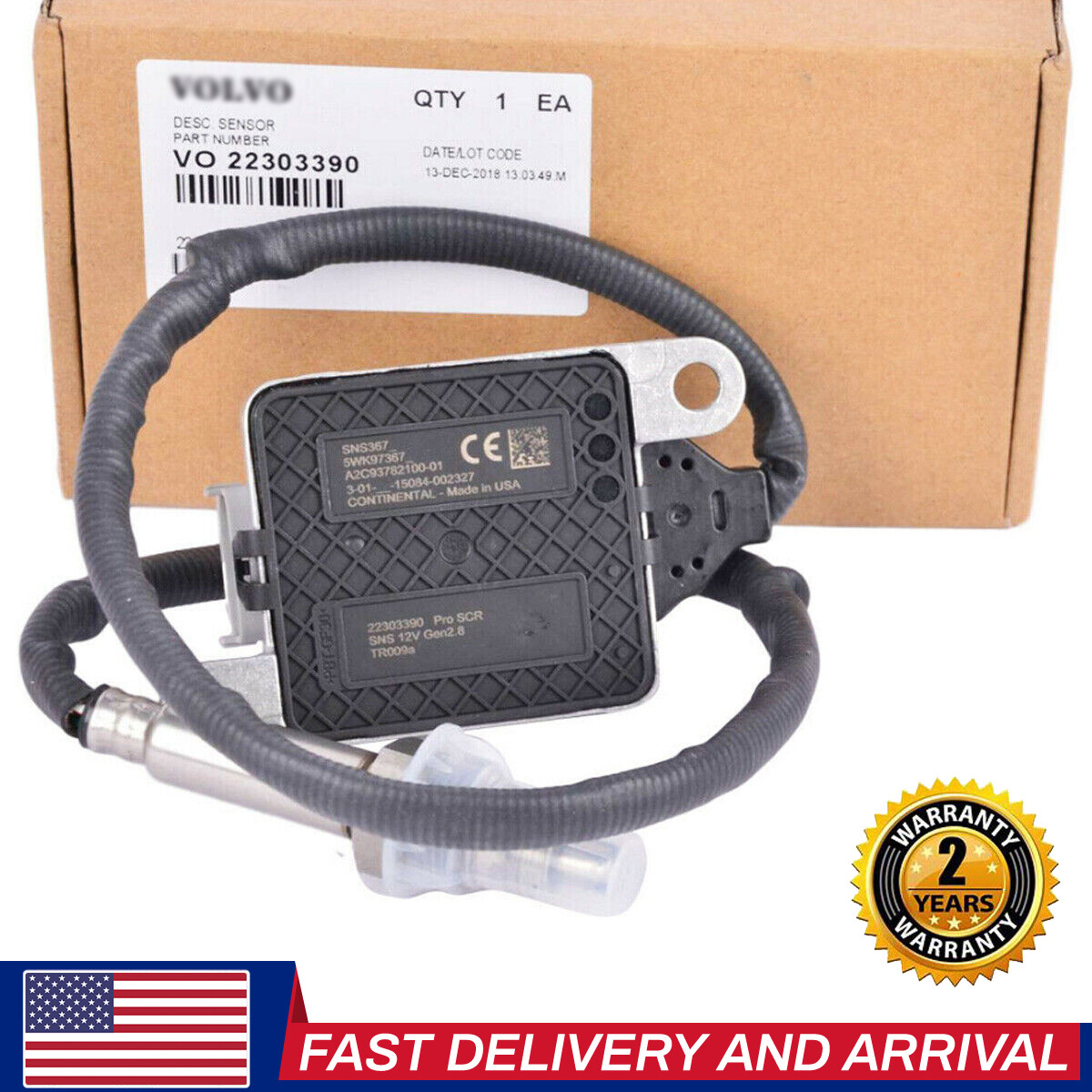 Inlet Nox Sensor For Volvo OEM Mack Part # 22303390 21479638