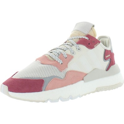 

Белые кроссовки adidas Originals Womens Nite Jogger 8 Medium (B,M) BHFO 1468, Raw white/footwear white/trace pink, Nite Jogger