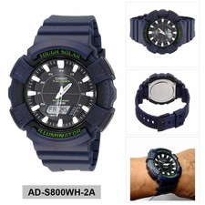 Casio Analog-Digital sport Youth Tough Solar Blue Mens AD-S800WH-2A | eBay