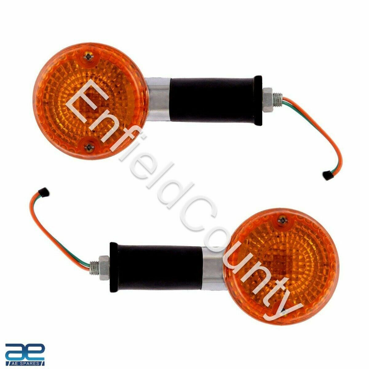 FOR ROYAL ENFIELD CLASSIC 350 500CC CHROME HEADLIGHT HEADLAMP+ INDICATOR SET  