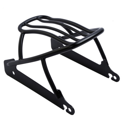 Black Solo Seat Luggage Rack Fit for Harley Dyna Street Bob Super Glide Custom