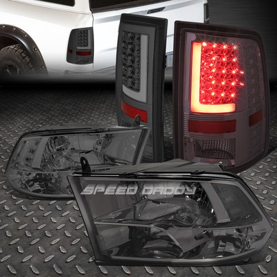 ЗАКОПЧЕННАЯ ЧЕТЫРЕХЪЯДЕРНАЯ ПРОЗРАЧНАЯ БОКОВАЯ ФАРА + 3D L-ОБРАЗНЫЙ СВЕТОДИОДНЫЙ ЗАДНИЙ ФОНАРЬ С ЗАКОПЧЕННОЙ ПОЛОСОЙ НА 10-17 ОЗУ