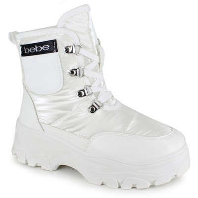 Женские зимние ботинки Bebe Sport Jadah White 10 Medium (B,M) BHFO 4414