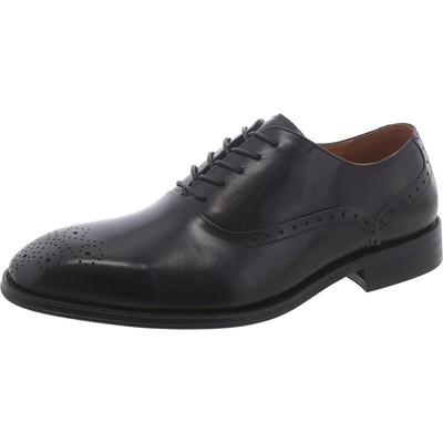 Мужские оксфорды Steve Madden из черной кожи на шнуровке 9 Medium (D) BHFO 5731