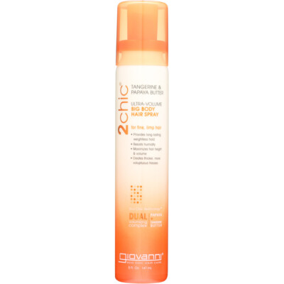 Giovanni 2Chic Tangerine & Papaya Butter Big Body Hair Spray 5 oz