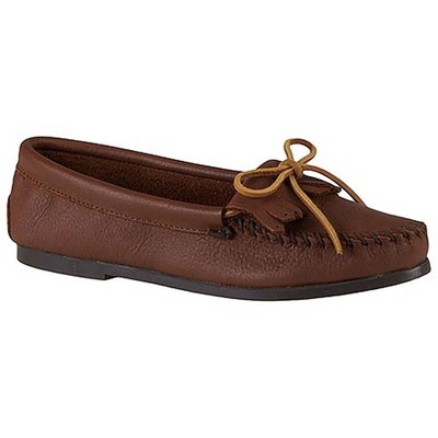 Женские кожаные мокасины без шнуровки Minnetonka Parkay BHFO 5445