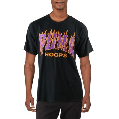 

Puma Mens Hoops Черная футболка для фитнеса и бега Спортивная одежда  BHFO 2882, Черный