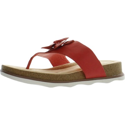 

Женские розовые сандалии без шнурков Clarks Thong 7.5 Medium (B,M) BHFO 5276, Розовый, 261651024