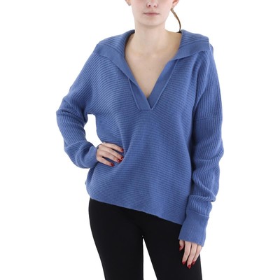 Женский синий кашемировый пуловер-поло Vineyard Vines, топ-свитер XL BHFO 5512