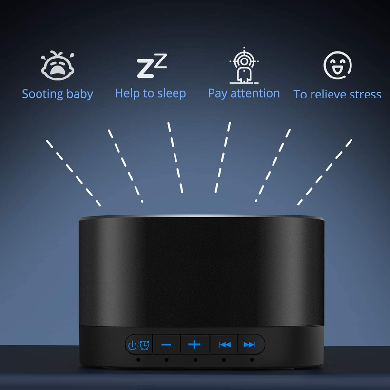 Magicteam Sound Machine White Noise Machine with 20 Non Looping Natural Soothing